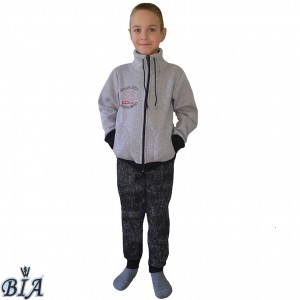 Спортивный костюм на молнии с вышивкой для мальчика