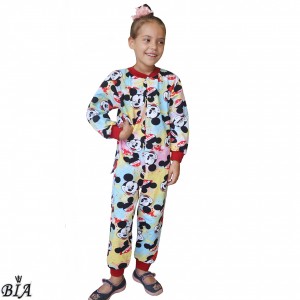 Детская утепленная пижама-комбинезон кигуруми для девочки  "Минни"