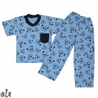 Комплект тонкий для сна и дома (футболка+штаны) для мальчика "Панда"