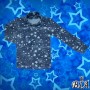 Водолазка дитяча утеплена синій меланж із зірками