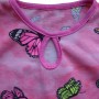 Комплект для девочки (футболка + шорты) розовый "Бабочка"