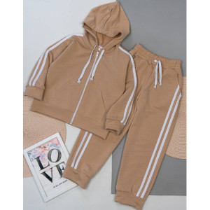 Костюм спортивний (кофта на блискавці + штані) бірюза, пісочний Костюм спортивний (кофта на блискавці + штані) бірюза, пісочний