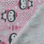 Повзунки ясельні рожеві утеплені "Пінгвінята"