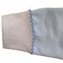 Комплект ясельный ( кофточка + ползунки на евро-резинке + чепчик) голубой с вышивкой