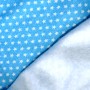 Комплект для новорожденных утепленный (распашенка + ползуны на еврорезинке + чепчик) голубой "Звездочки"